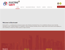 Tablet Screenshot of electrowattco.com